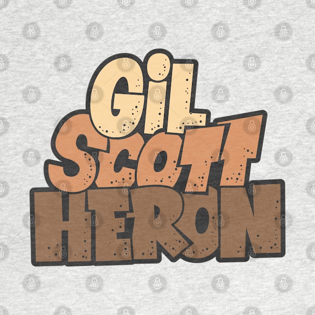 Gil Scott-Heron - Soul and Jazz Legend - Poet and Spoken Word Artist by Boogosh